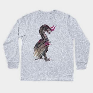 The Shrouded Wyvern Kids Long Sleeve T-Shirt